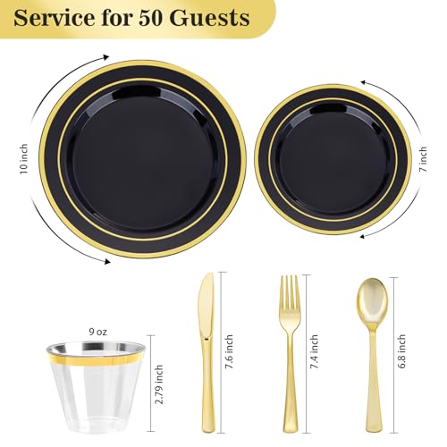 Disposable Dinnerware Set for Parties Weddings and Events