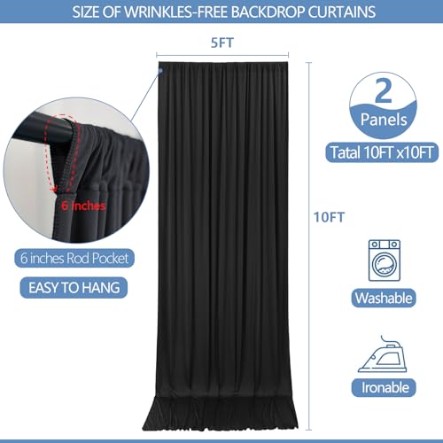 White Fabric Backdrop Curtain for Wedding and Party Decor