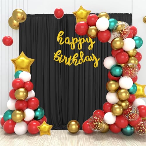 White Fabric Backdrop Curtain for Wedding and Party Decor