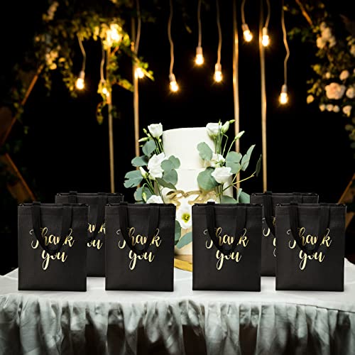 Glossy Thank You Gift Bags with Handles for Party Favors