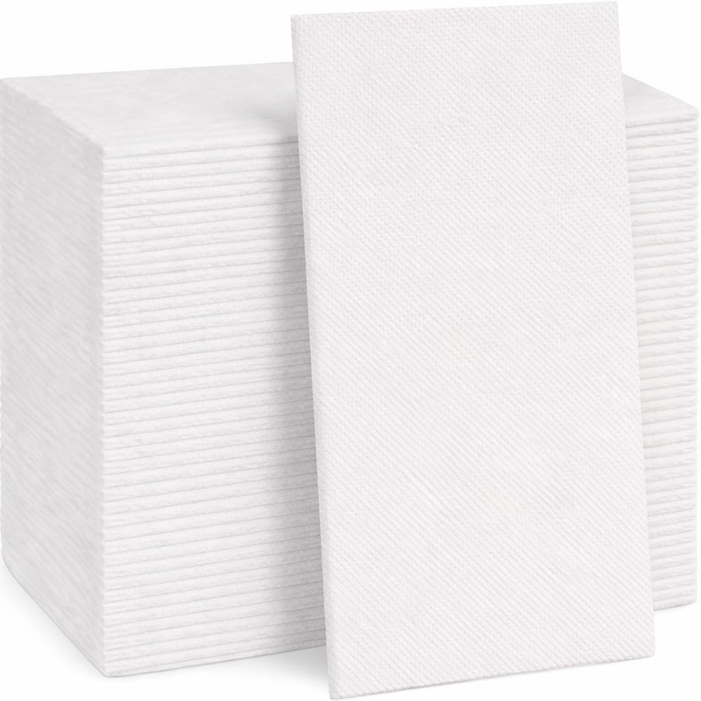Linen Feel Disposable Guest Towels for Bathrooms and Events
