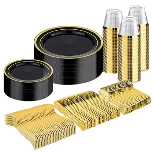 Disposable Dinnerware Set for Parties Weddings and Events