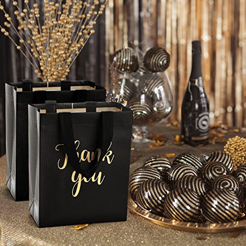Glossy Thank You Gift Bags with Handles for Party Favors