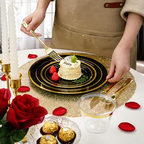 Disposable Dinnerware Set for Parties Weddings and Events