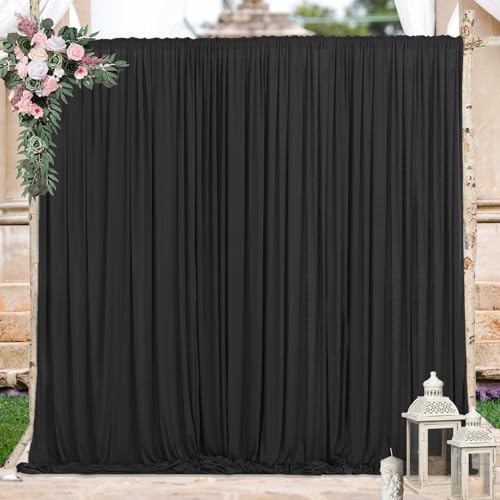 White Fabric Backdrop Curtain for Wedding and Party Decor