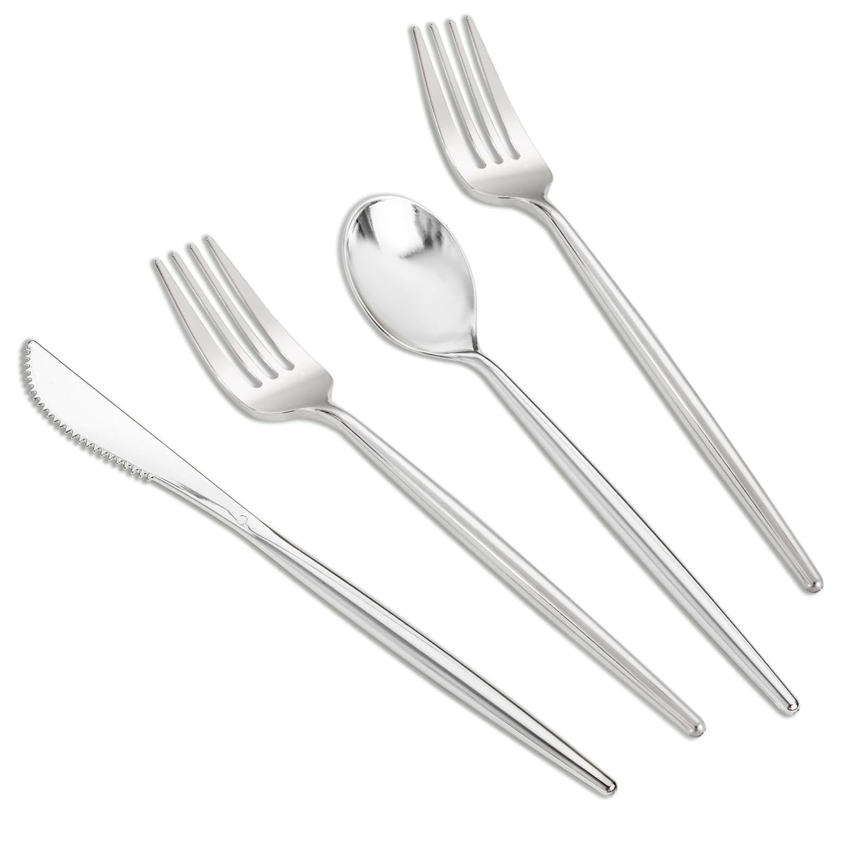 Gold Disposable Plastic Silverware Set 300 Pieces