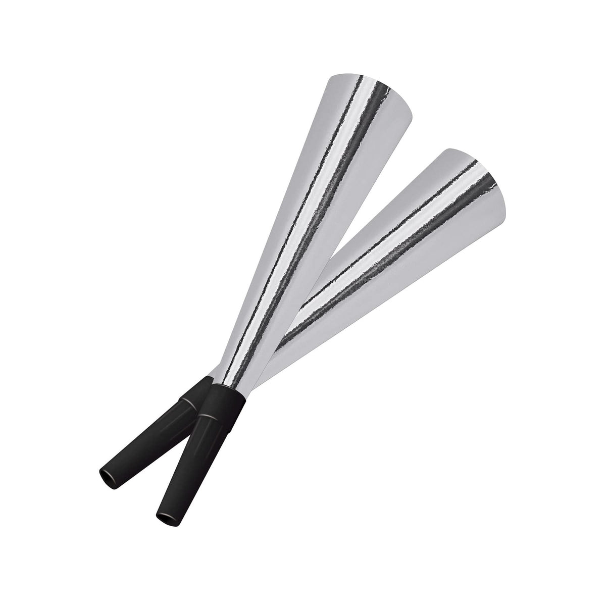 Silver Party Horn Noisemakers 100 Pack for Celebrations
