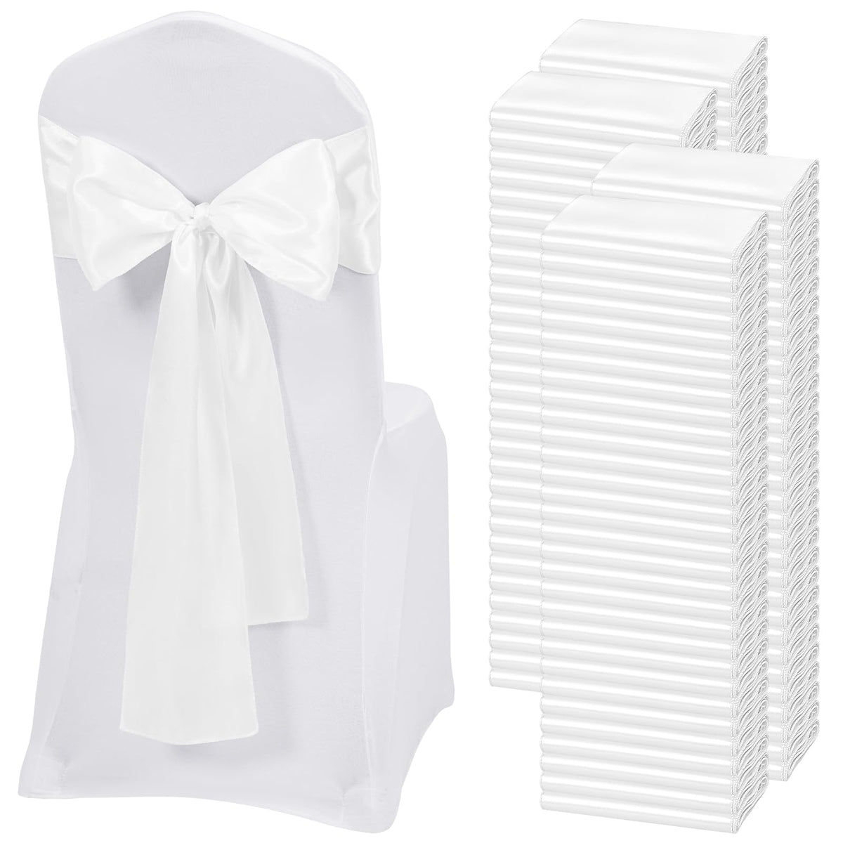 Satin Chair Sashes for Thanksgiving Weddings and Events