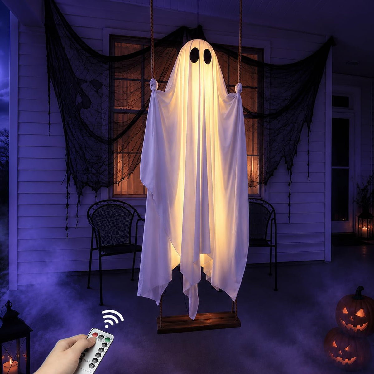 Glowing Ghost Outdoor Halloween Decorations