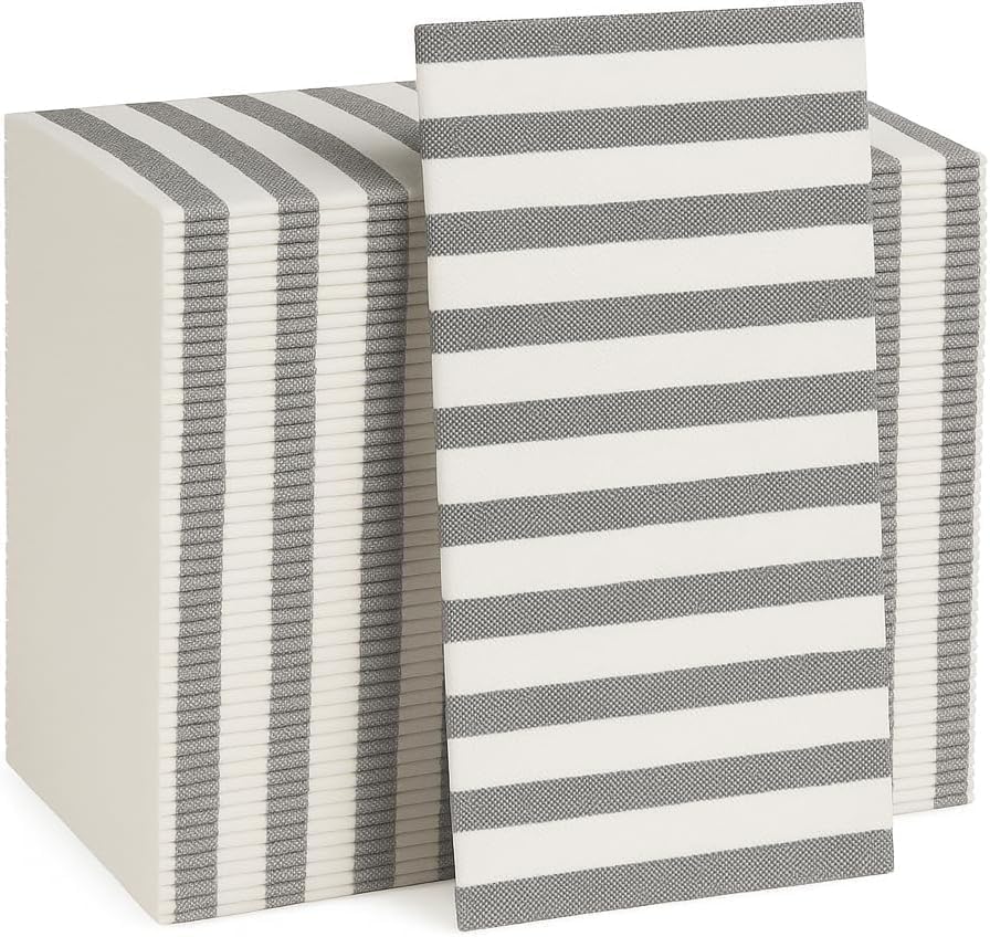 Linen Feel Disposable Guest Towels for Bathrooms and Events