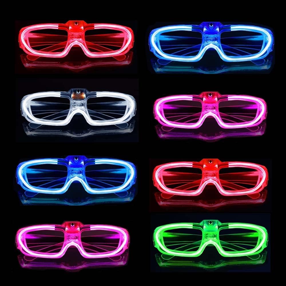 LED Light Up Party Glasses in 5 Neon Colors