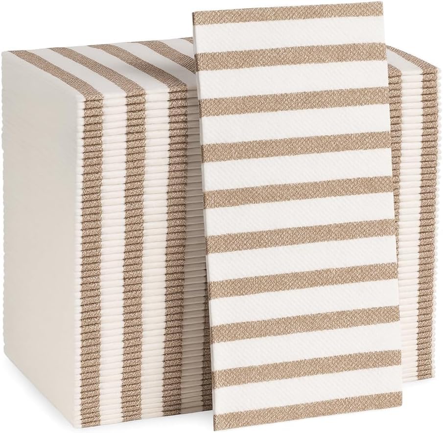 Linen Feel Disposable Guest Towels for Bathrooms and Events