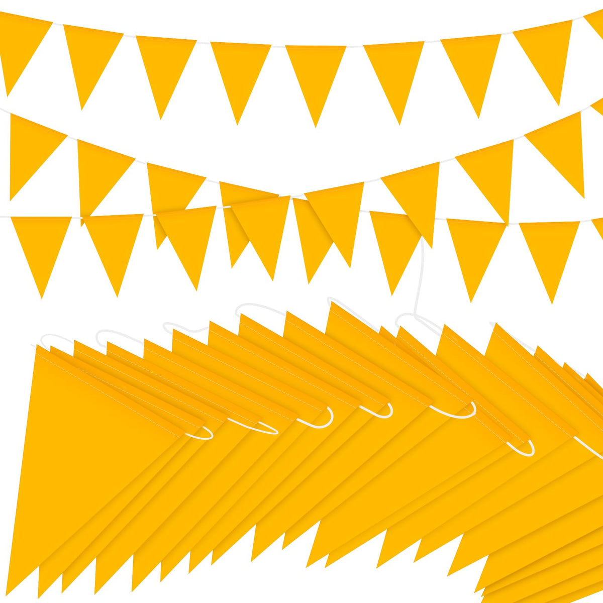 Pennant Banner Flags 135 Pieces 295 Feet for Party Decorations