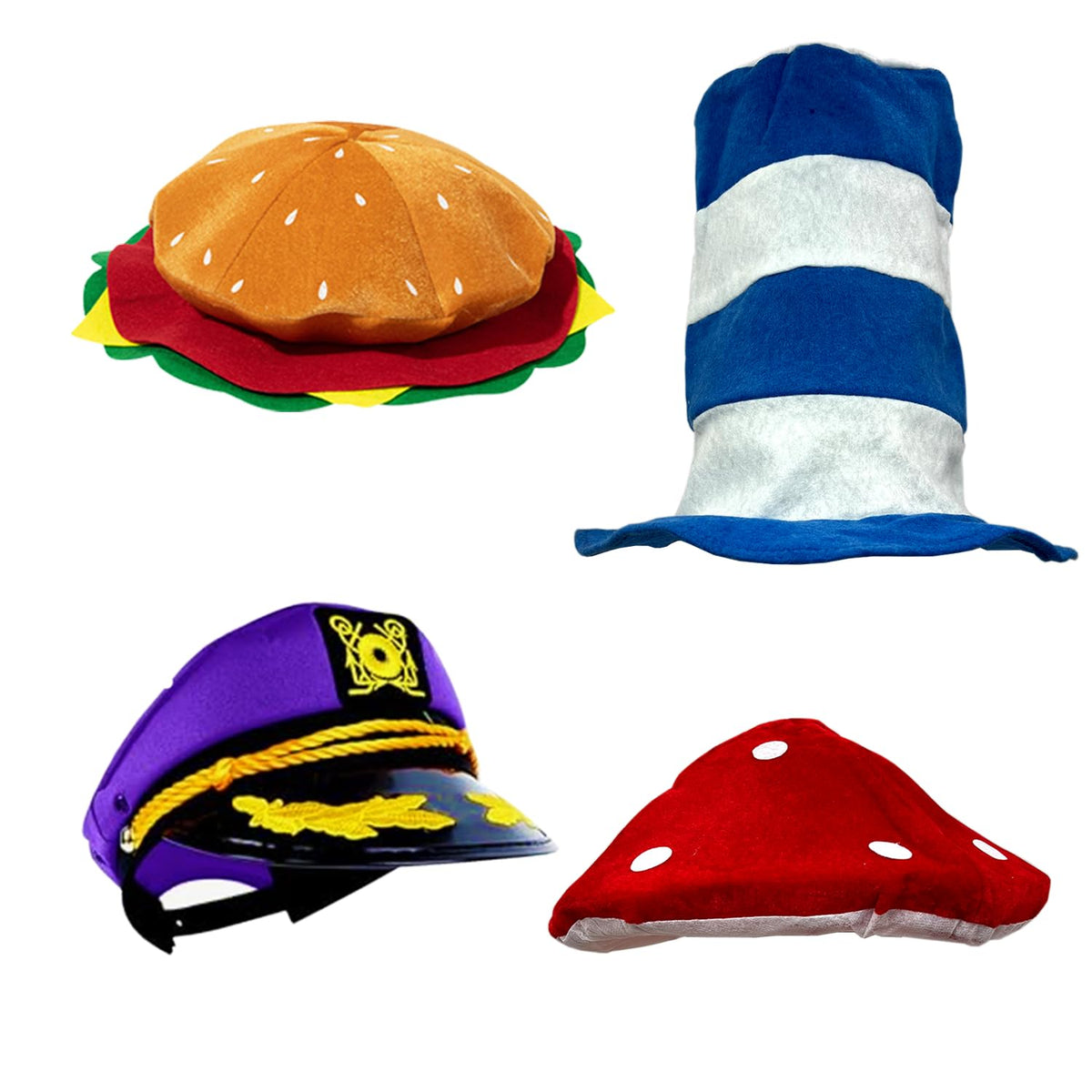 Assorted Funny Party Hats 12 Pack for Adults