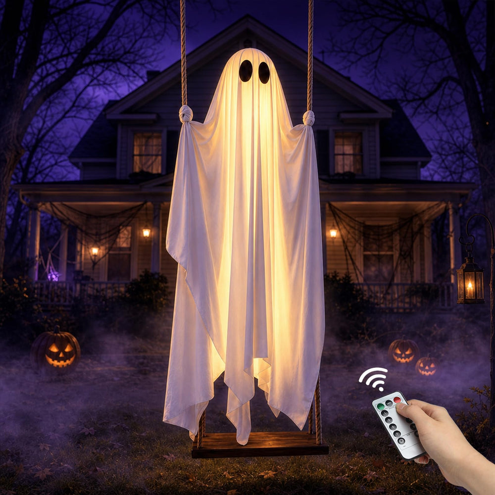 Glowing Ghost Outdoor Halloween Decorations