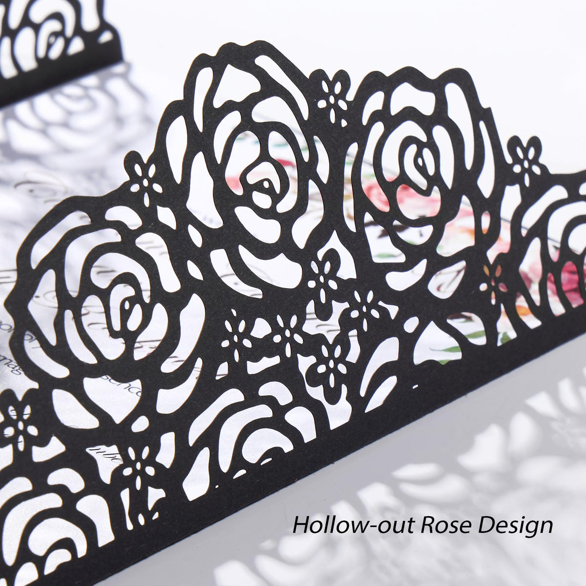 Pink Butterfly Laser Cut Invitations 50 Pack with RSVP Cards