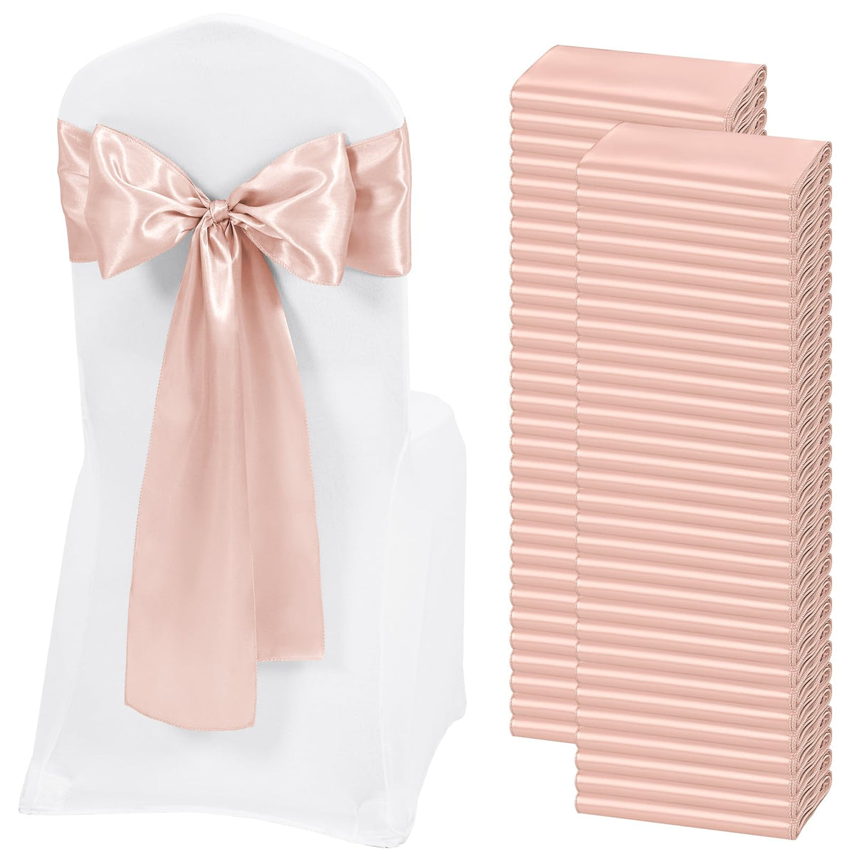 Satin Chair Sashes for Thanksgiving Weddings and Events