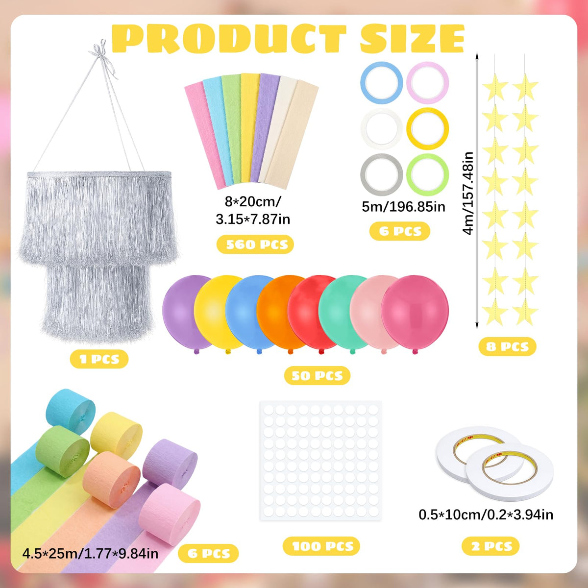Princess Birthday Party Garland Decorations for Girls