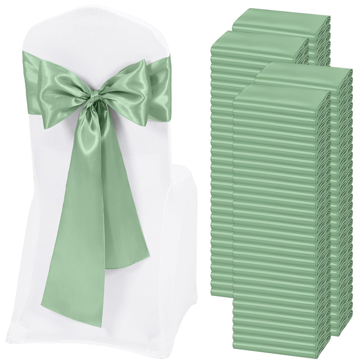 Satin Chair Sashes for Thanksgiving Weddings and Events