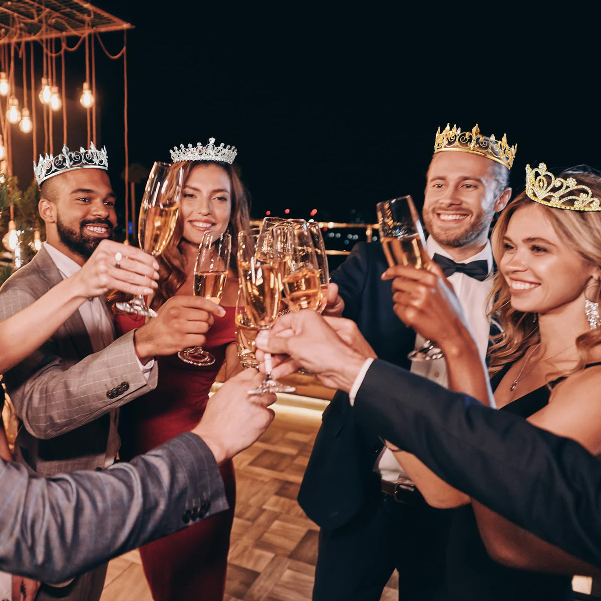 King and Queen Crown Set for Adult Halloween Cosplay Parties
