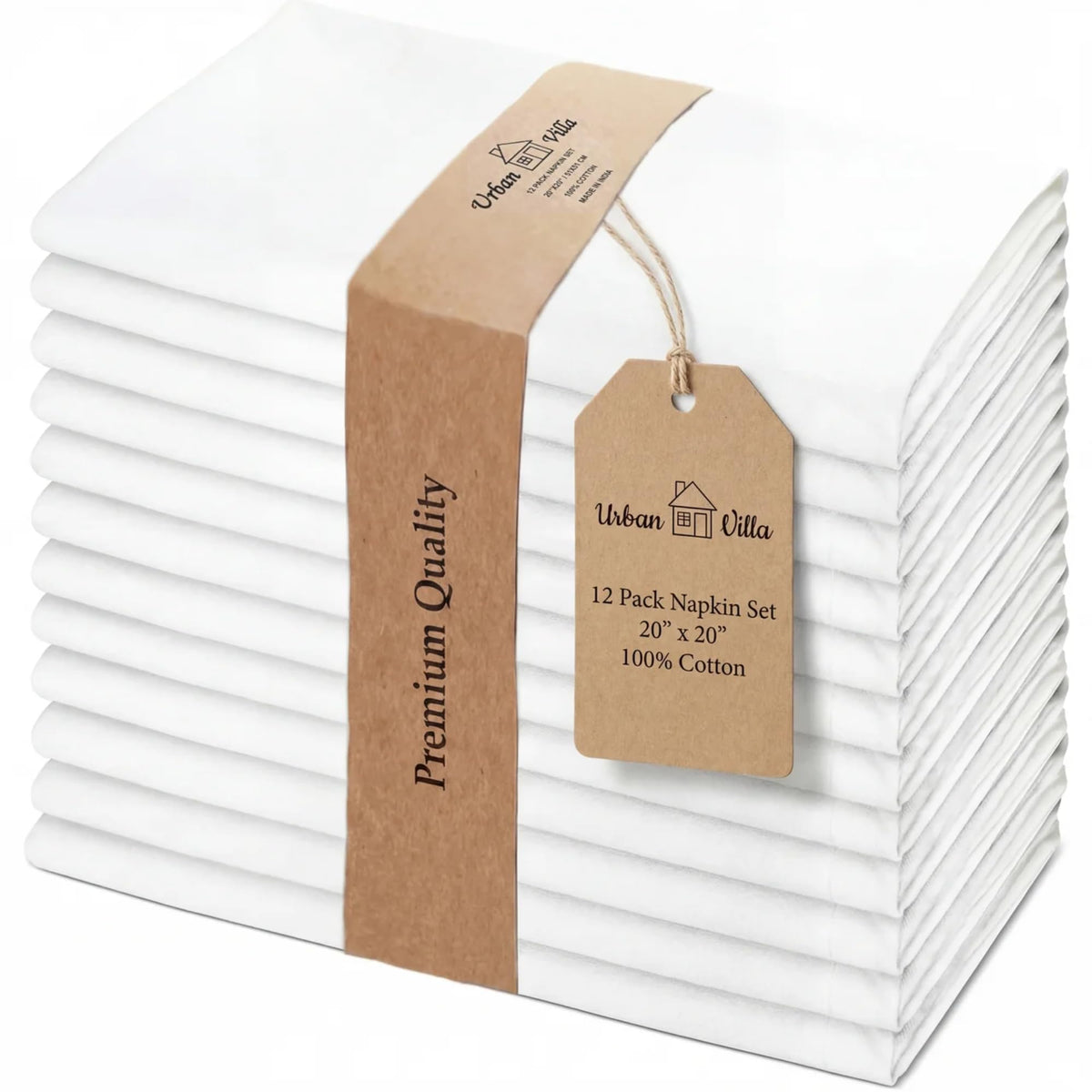 Cloth Dinner Napkins Set of 4 or 12 for Table Settings