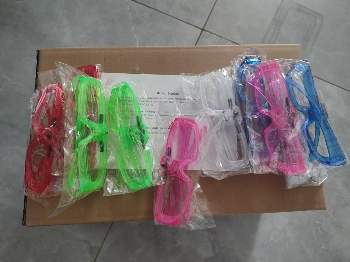 LED Light Up Party Glasses in 5 Neon Colors