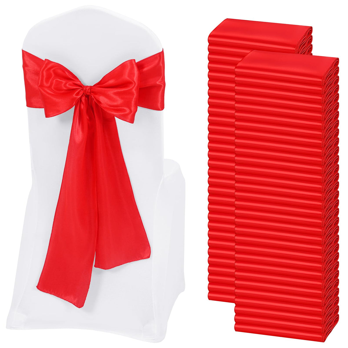 Satin Chair Sashes for Thanksgiving Weddings and Events