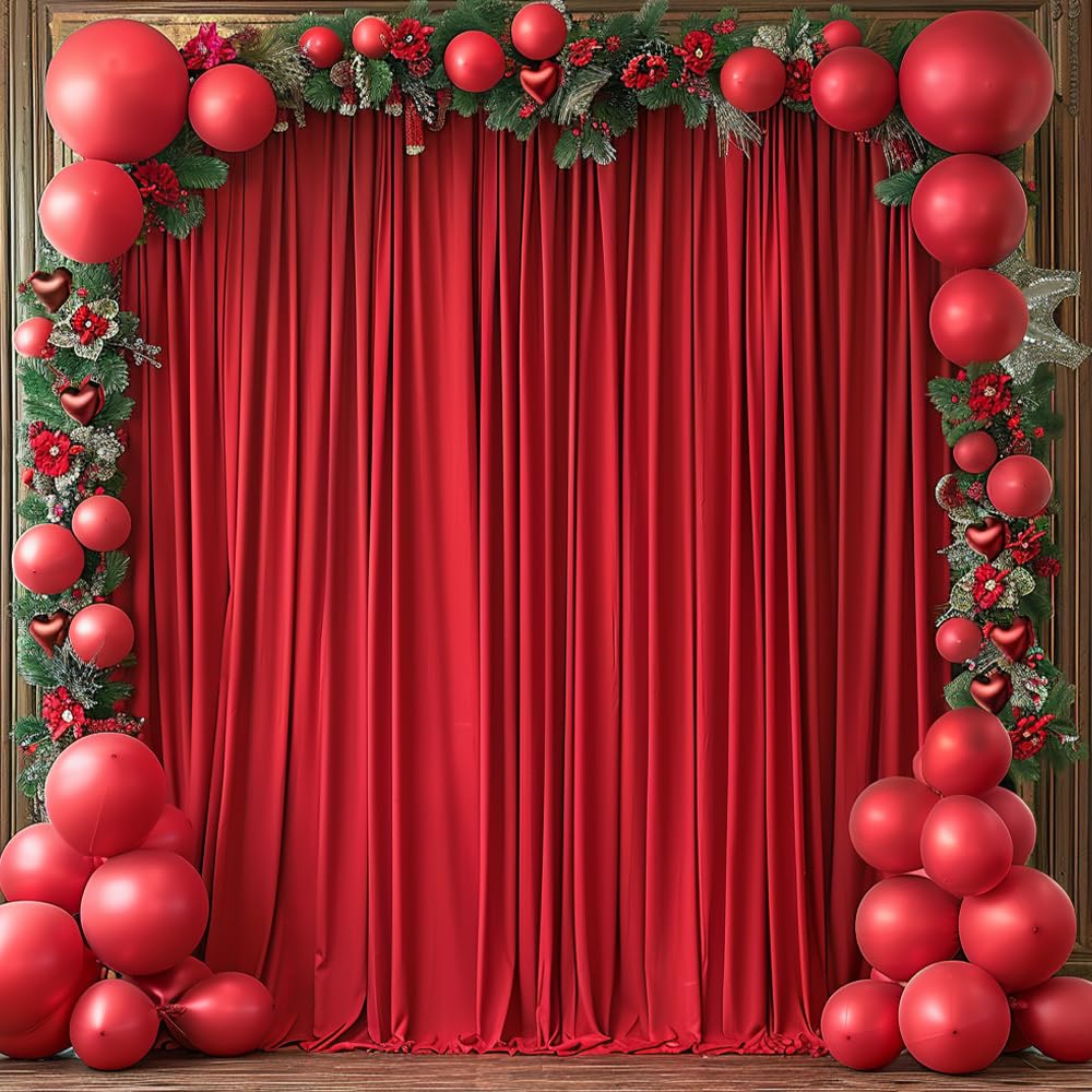 White Fabric Backdrop Curtain for Wedding and Party Decor