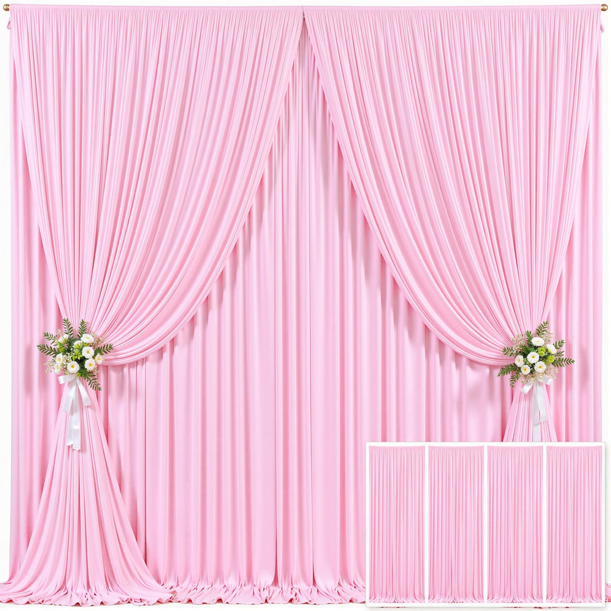 Wrinkle Free Backdrop Curtain for Wedding and Party Decor
