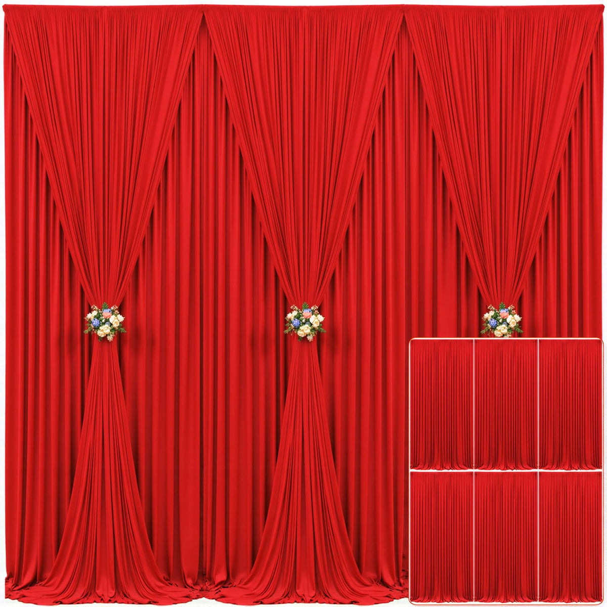 Wrinkle Free Backdrop Curtain for Wedding and Party Decor