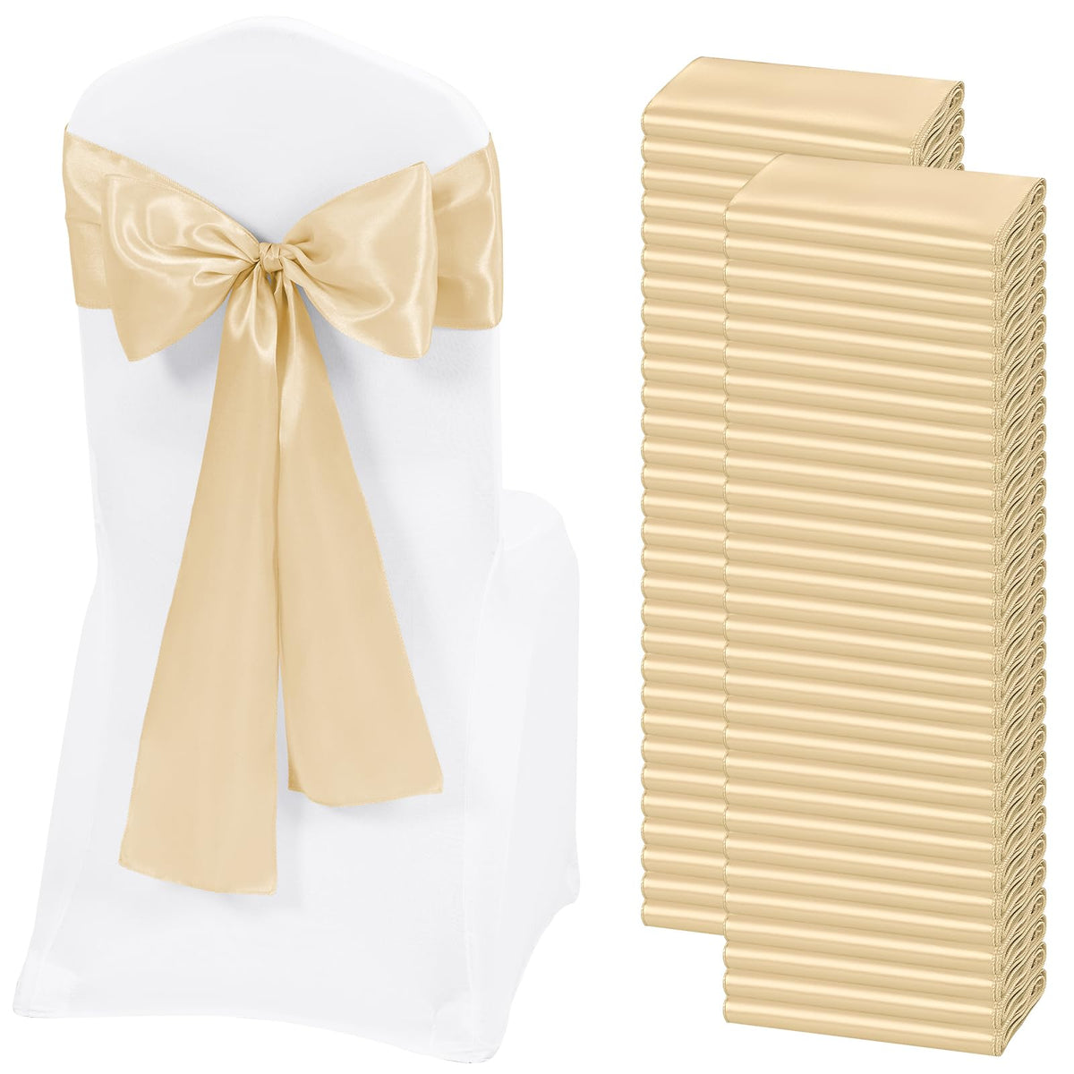 Satin Chair Sashes for Thanksgiving Weddings and Events
