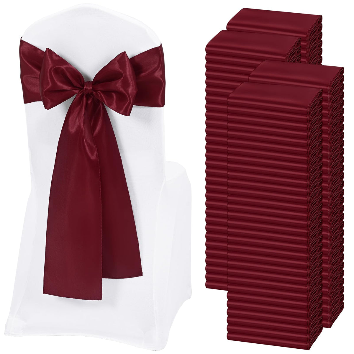 Satin Chair Sashes for Thanksgiving Weddings and Events