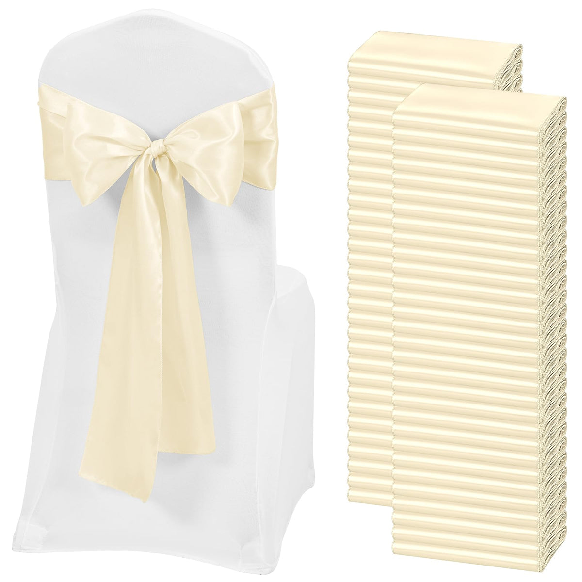 Satin Chair Sashes for Thanksgiving Weddings and Events