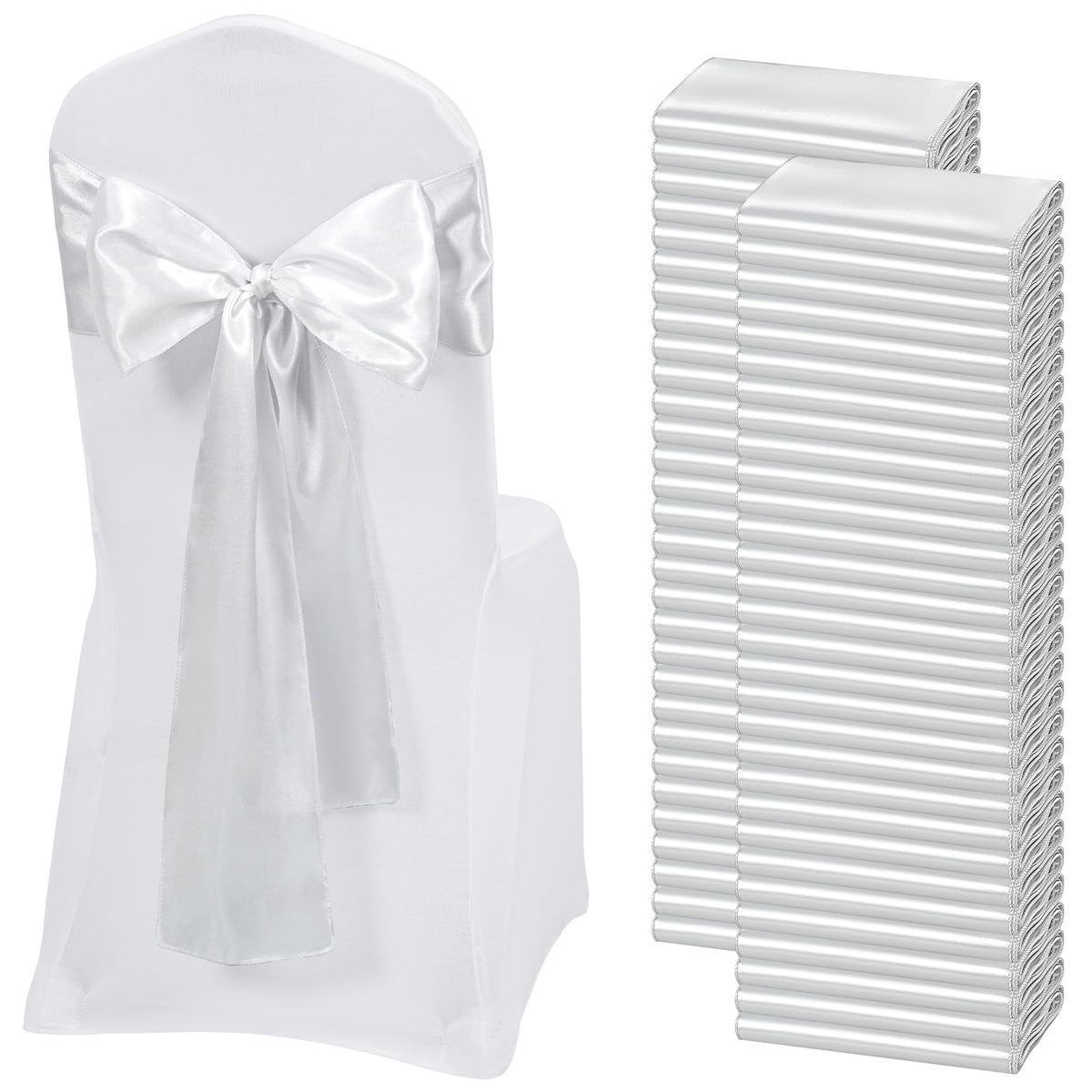 Satin Chair Sashes for Thanksgiving Weddings and Events