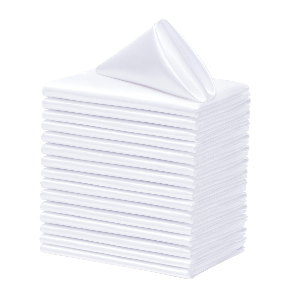 Square Satin Dinner Napkins for Weddings Banquets and Parties