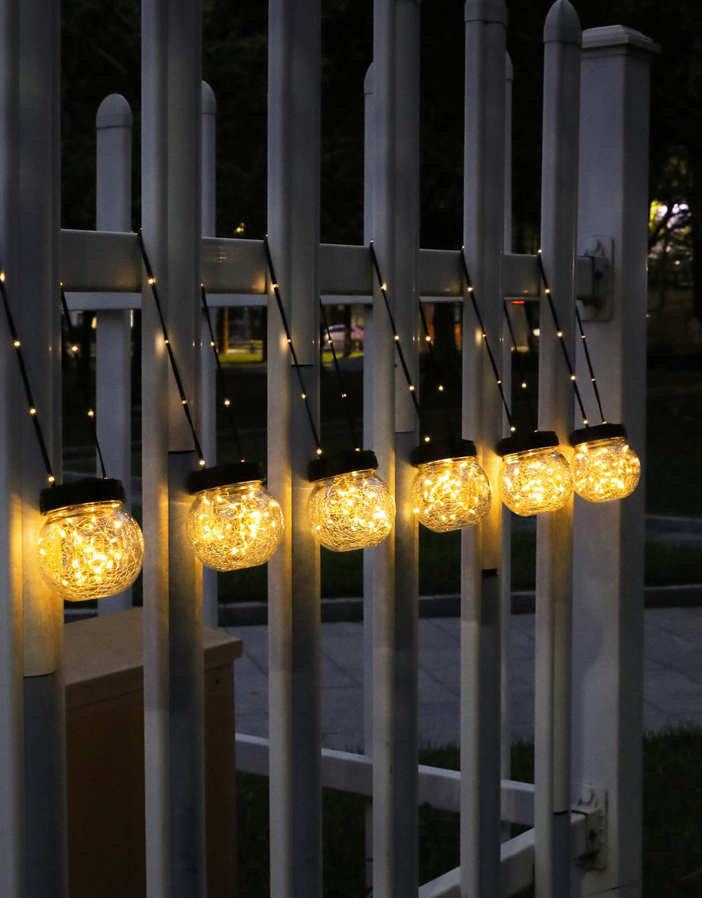 Solar Hanging Lanterns 12 Pack for Outdoor Party Decorations