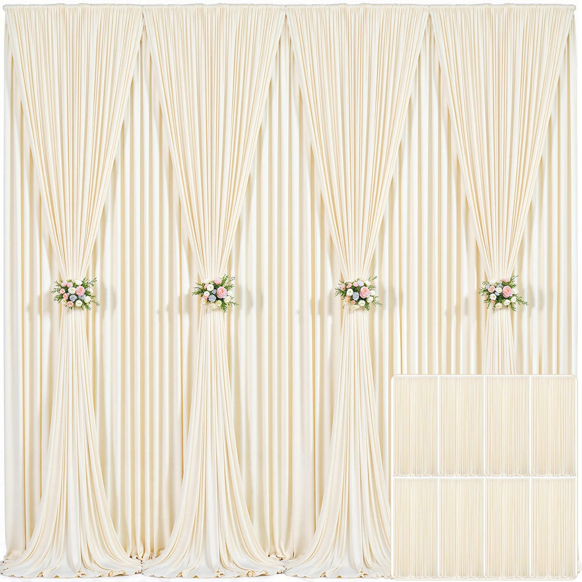 Wrinkle Free Backdrop Curtain for Wedding and Party Decor