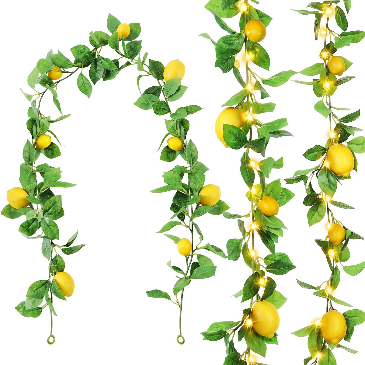 Artificial Lemon Garland 5.74 Feet for Party and Home Decor