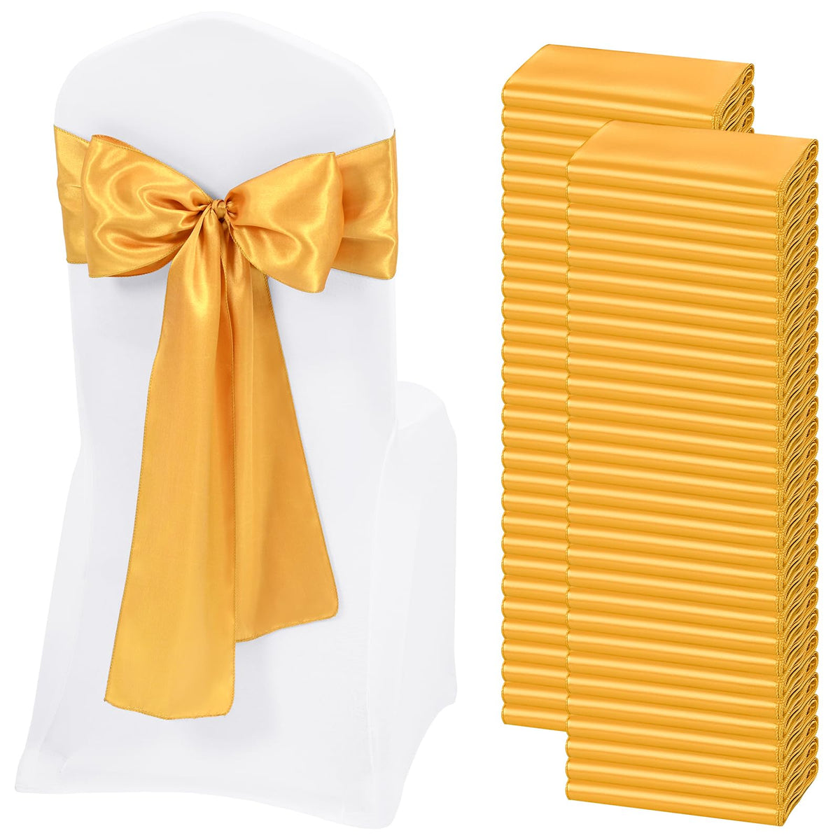 Satin Chair Sashes for Thanksgiving Weddings and Events