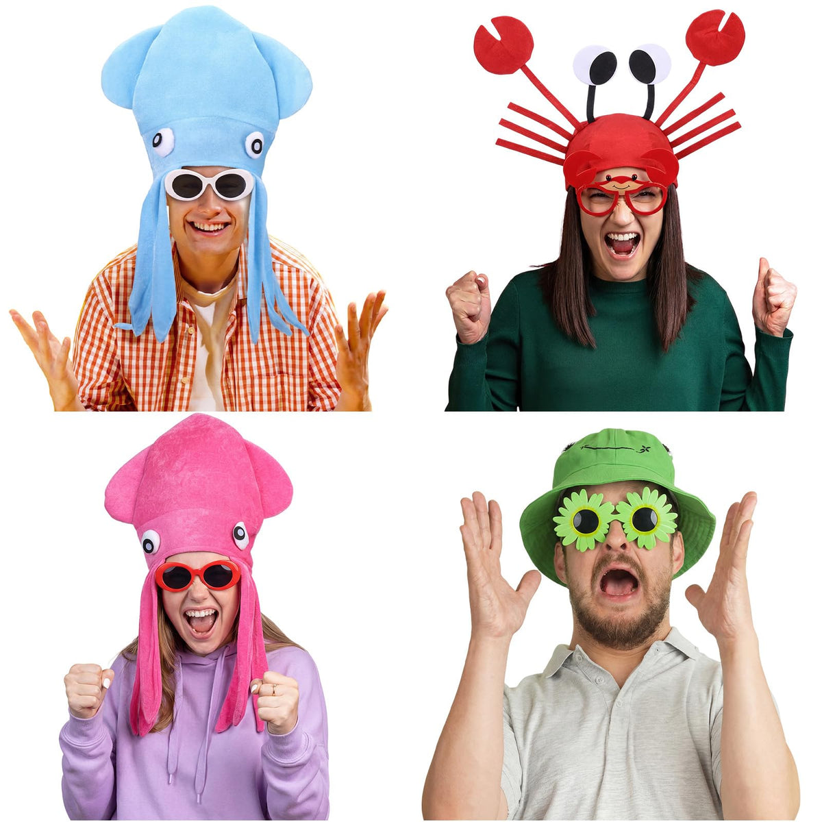 Funny Hats and Glasses 32 Piece Halloween Costume Set