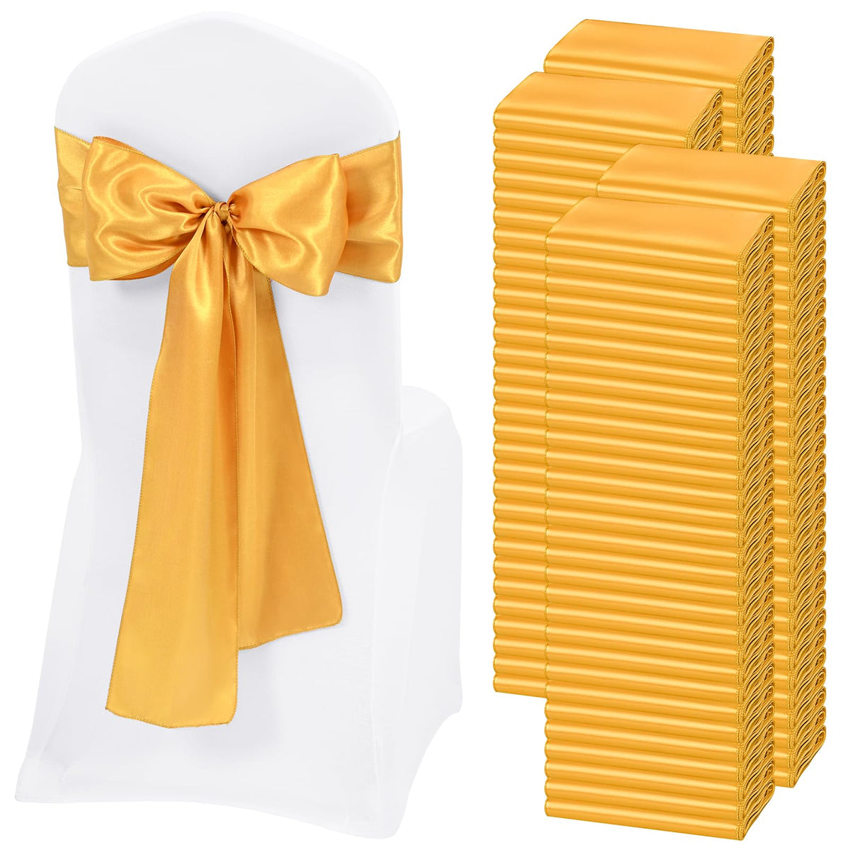 Satin Chair Sashes for Thanksgiving Weddings and Events