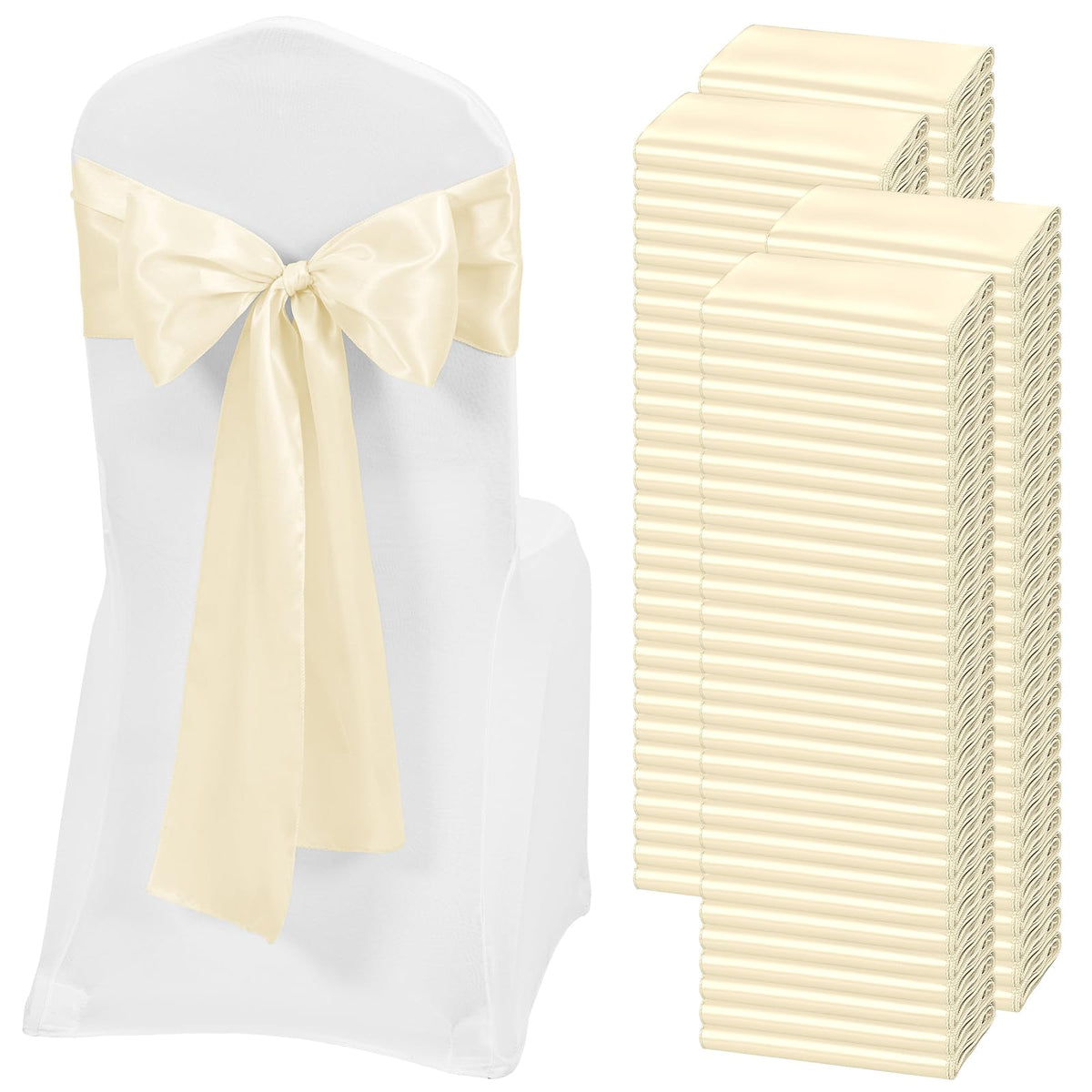 Satin Chair Sashes for Thanksgiving Weddings and Events