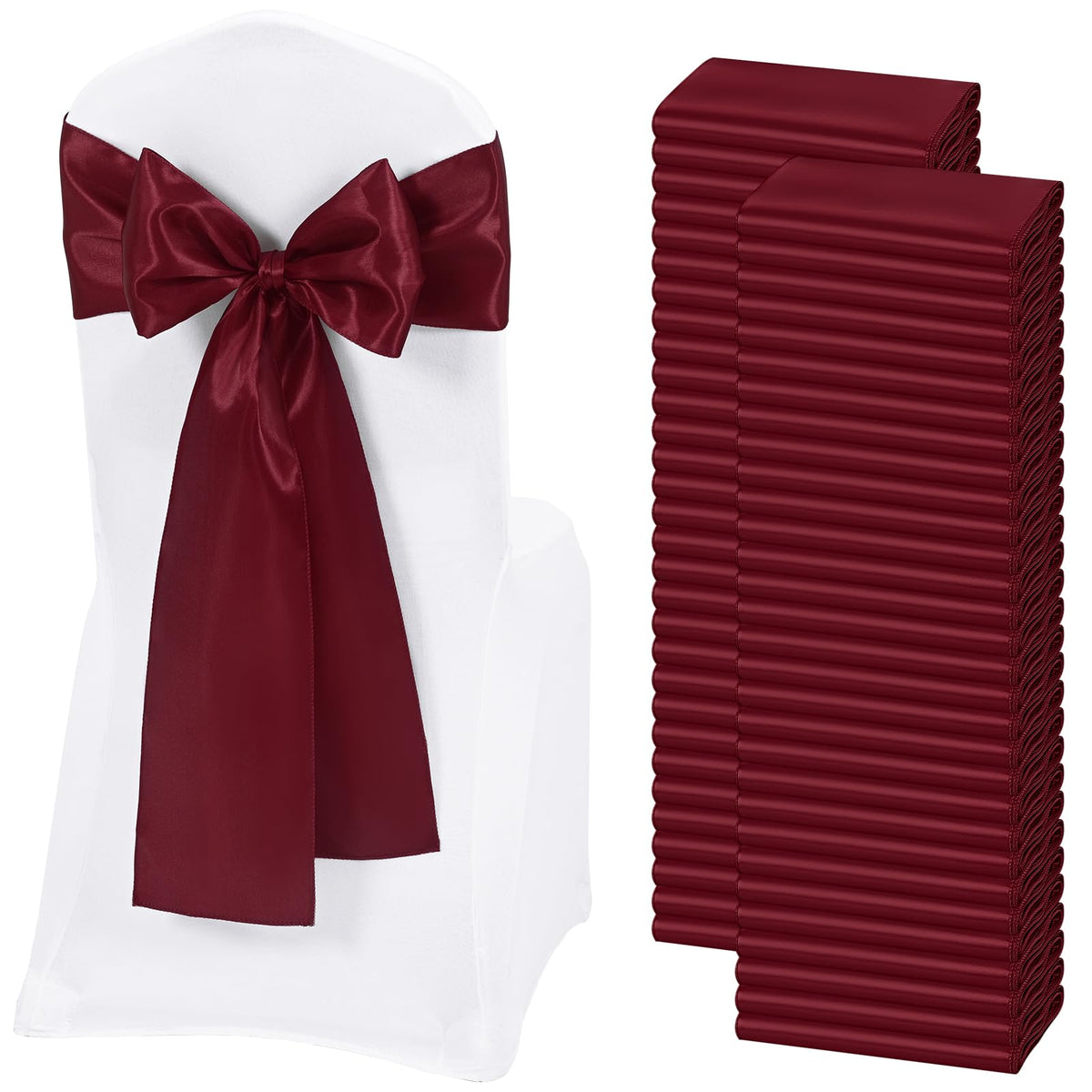 Satin Chair Sashes for Thanksgiving Weddings and Events