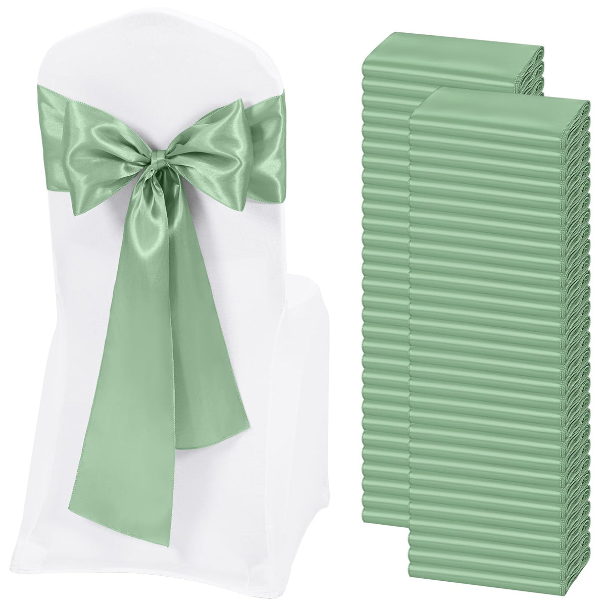 Satin Chair Sashes for Thanksgiving Weddings and Events