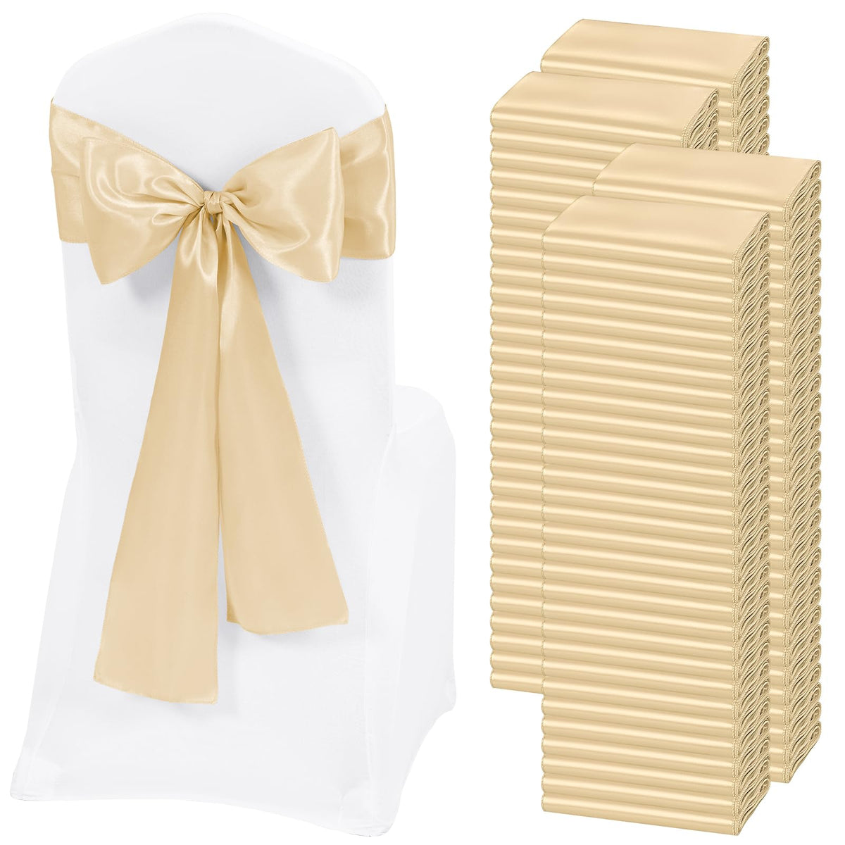 Satin Chair Sashes for Thanksgiving Weddings and Events