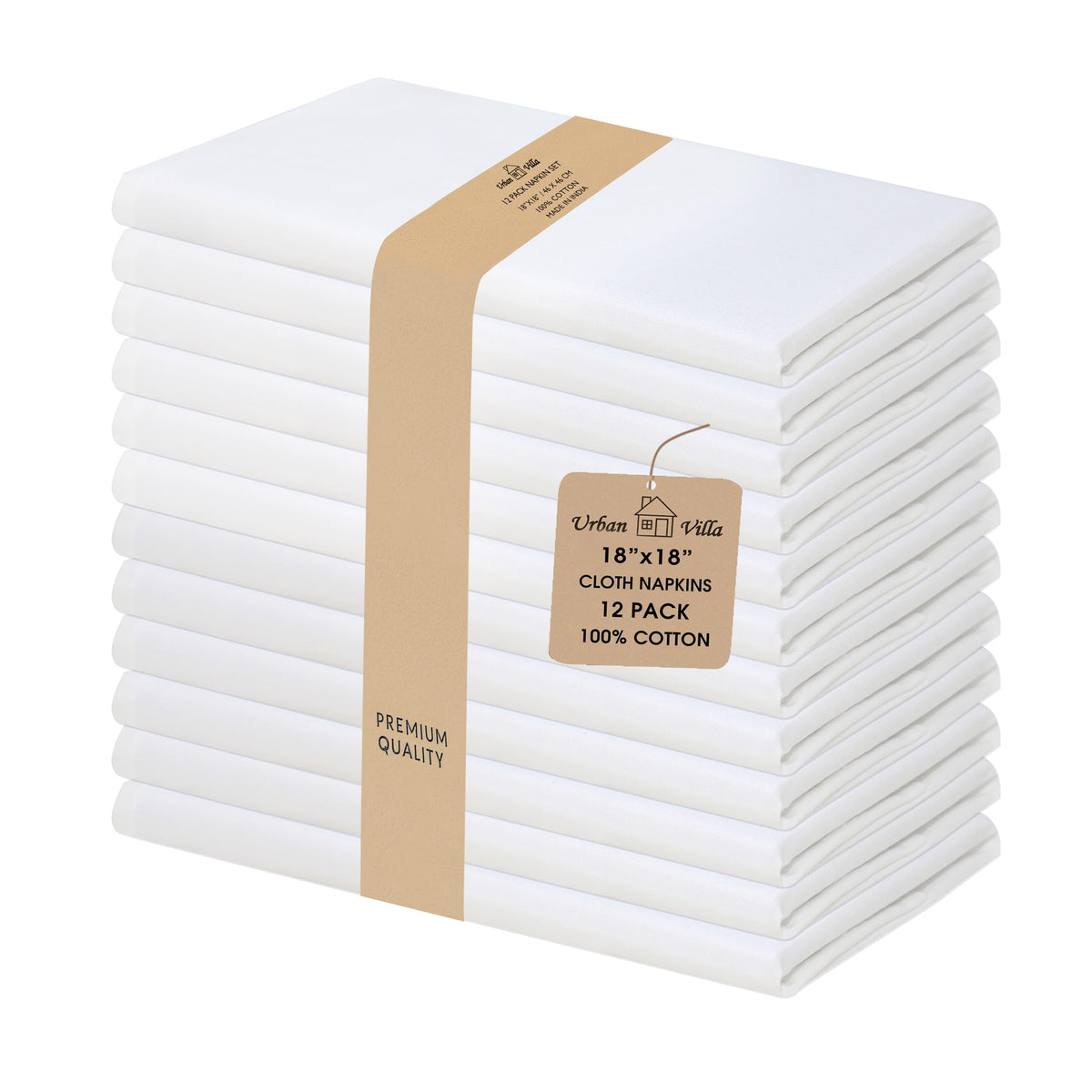 Cloth Dinner Napkins Set of 4 or 12 for Table Settings