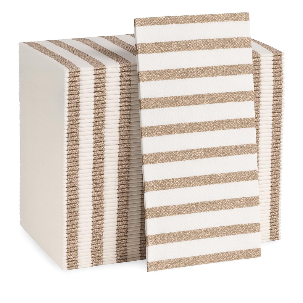 Linen Feel Disposable Guest Towels for Bathrooms and Events