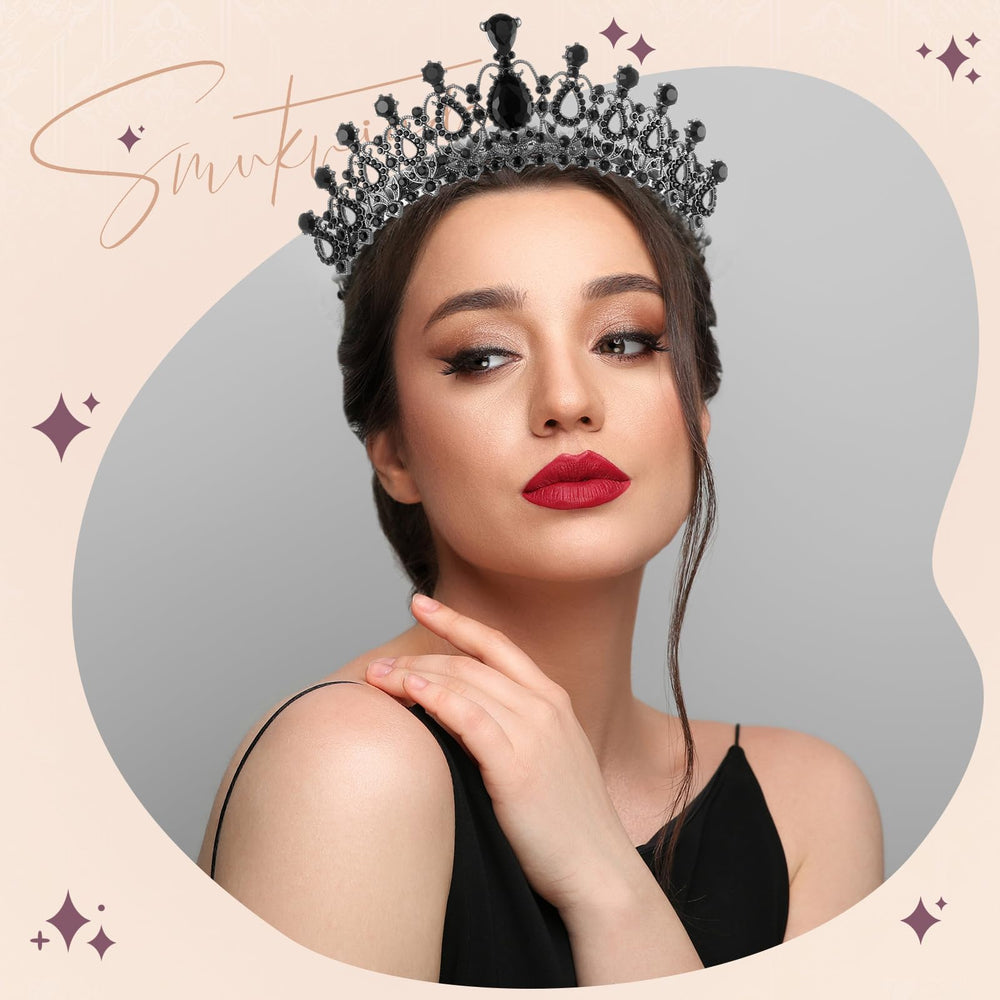 Crystal Princess Tiara Crowns with Combs 12 Piece Set