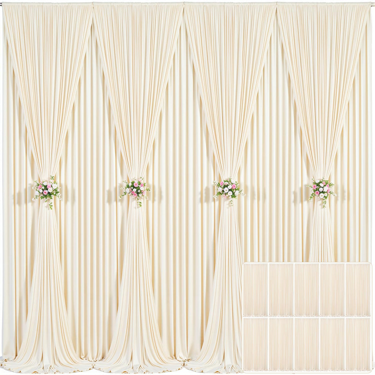 Wrinkle Free Backdrop Curtain for Wedding and Party Decor