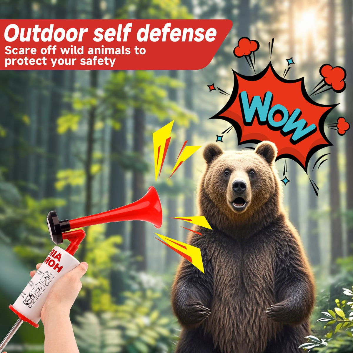 Handheld Air Horn Loud Noise Maker for Boats and Sports Events